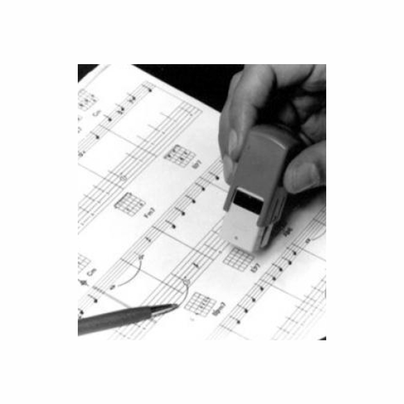 . 4 tampons utile pour Chord tablatures Diagrammes,, Diagrammes de palissandre et musique Ukulélé et Bass Teacher Tampon en caoutchouc Cadeau Lot. 