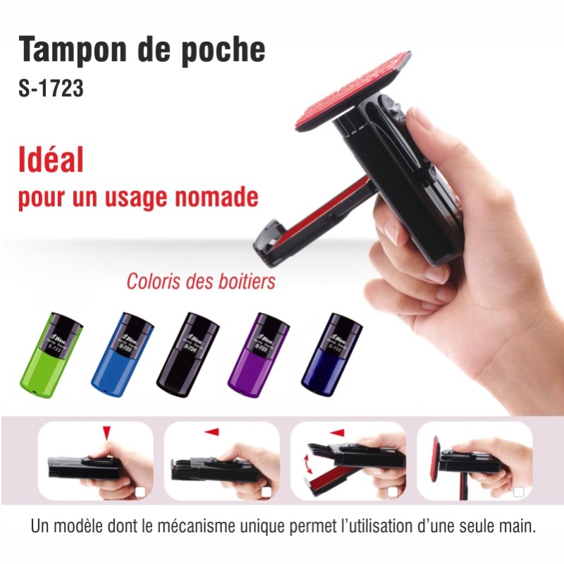 Tampon de poche S-1723 Infirmière + Logo