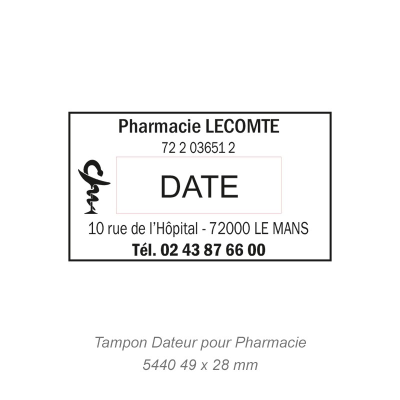 Tampon dateur PRO 5440 pour Pharmacie