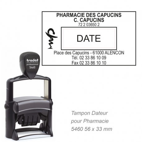 Tampon dateur PRO 5460 pour Pharmacie