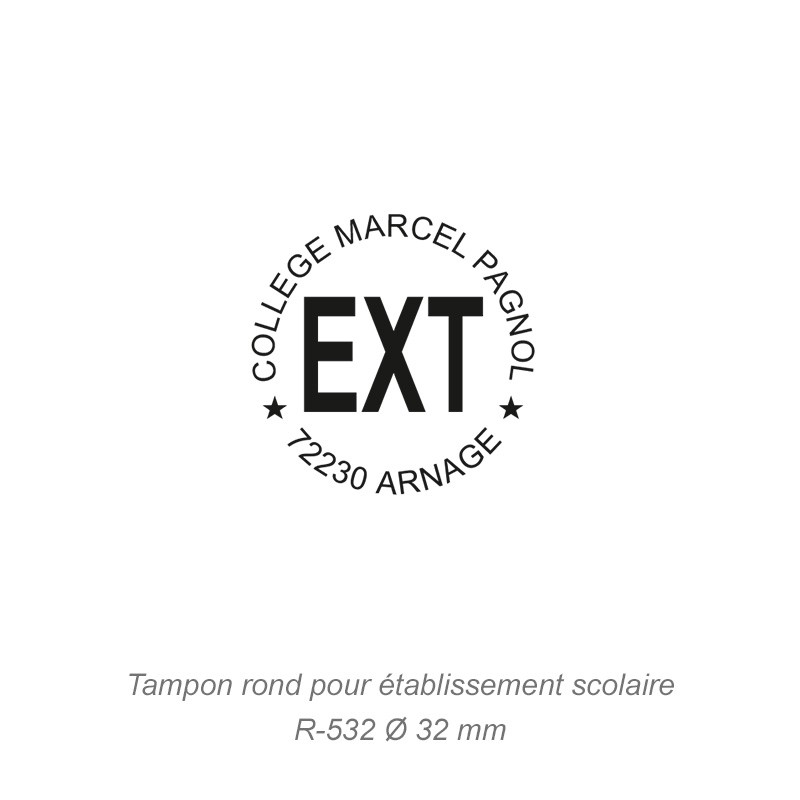 Tampon Régime scolaire - externe