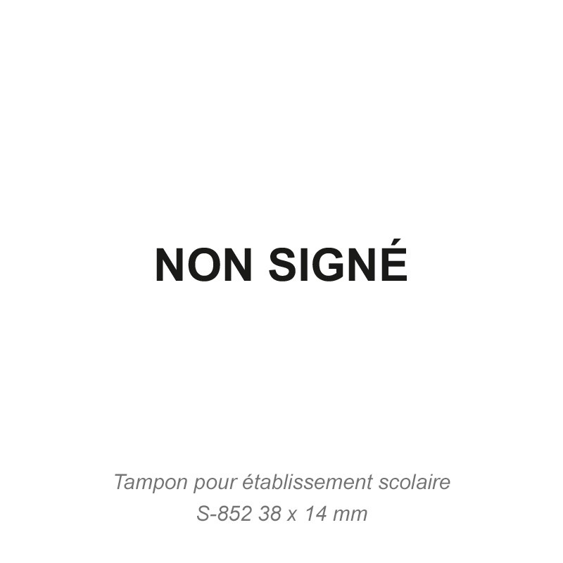 Tampon école - Non signé