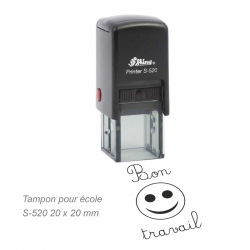 Tampon école - Smiley Bon travail