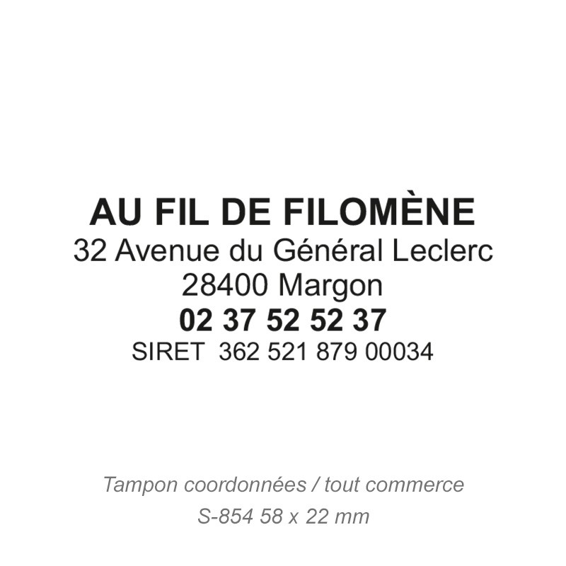 Tampon Cachet d’entreprise - 5 lignes