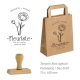 Tampon bois grand format pour Sac kraft & Packaging