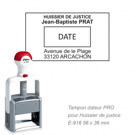 Tampon dateur PRO pour Huissier de justice