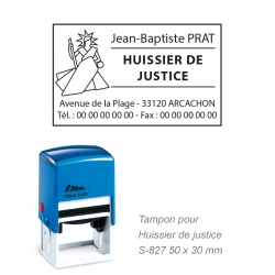 Tampon Huissier nominatif