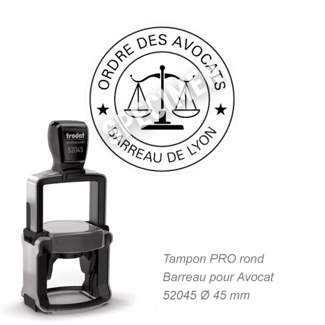 Tampon Avocat PRO - Sceau Ordre des avocats / Barreau