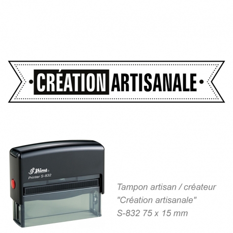 Tampon « Création artisanale »