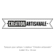 Tampon « Création artisanale »