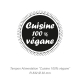 Tampon « Cuisine 100% végane »