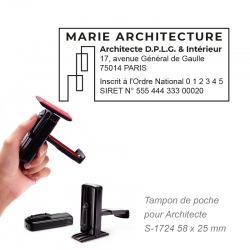 Tampon de poche Architecte