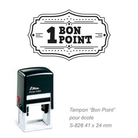 Tampon Bon Point pour école