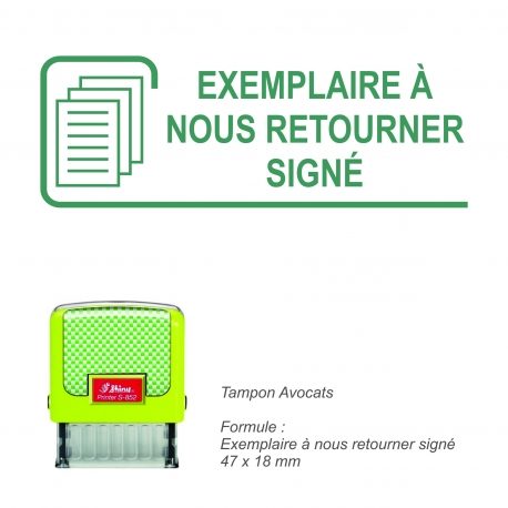 Shiny S-853 - avocats - Formule Exemplaire à nous retourner signé