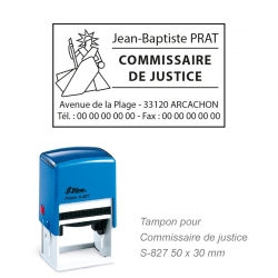 Tampon Commissaire de justice nominatif