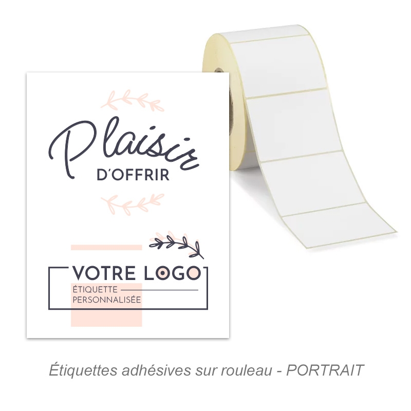 Étiquette personnalisée autocollante avec votre photo ou logo