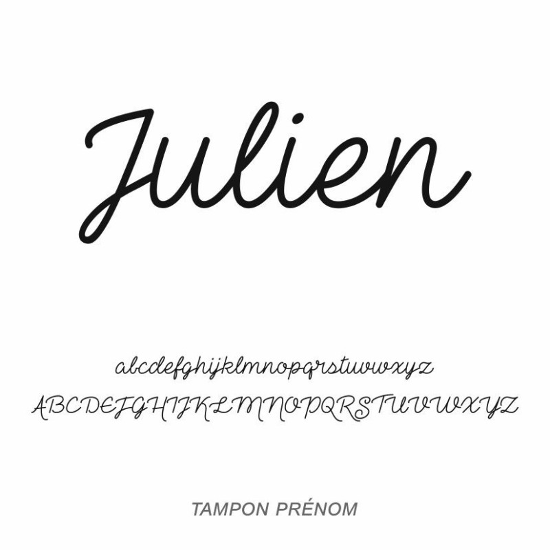 Tampon à encrage automatique  prénom à personnaliser