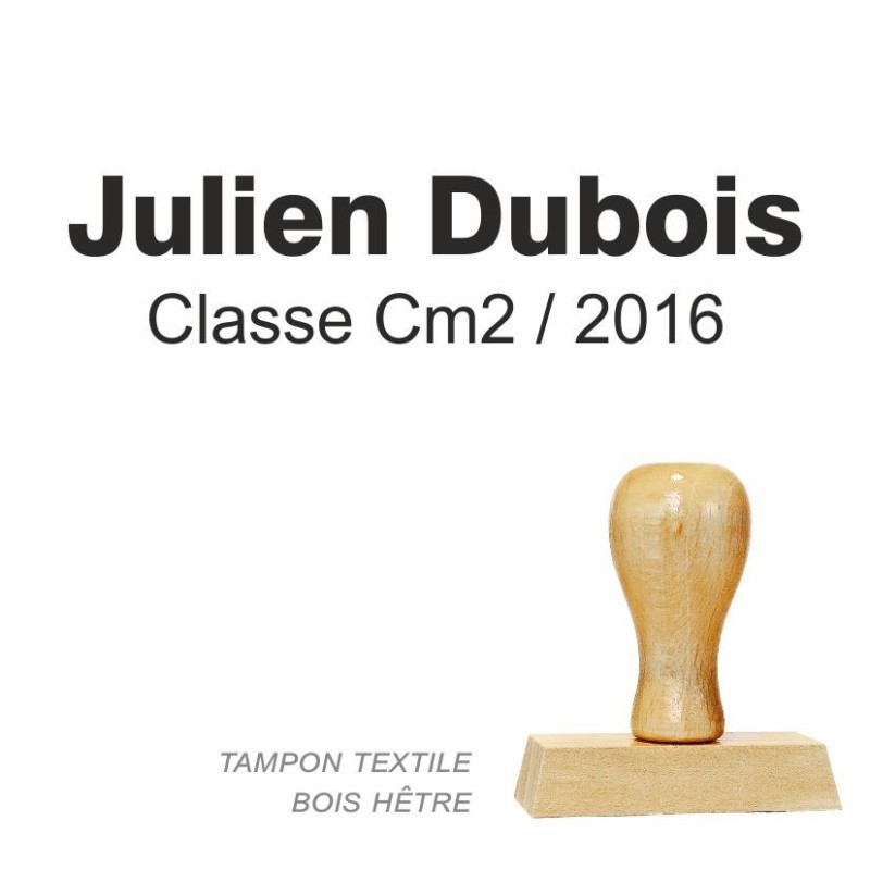 Tampon bois pour tissus et textile