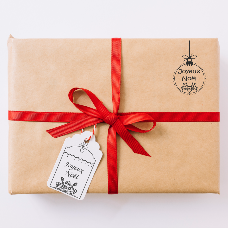 Tampon "boule sapin de noël"