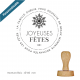Tampon Joyeuses Fêtes-Flocon