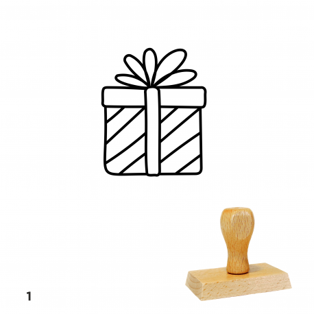 Tampons Noël - Paquet Cadeau
