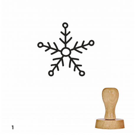 Tampon Noël - Flocons