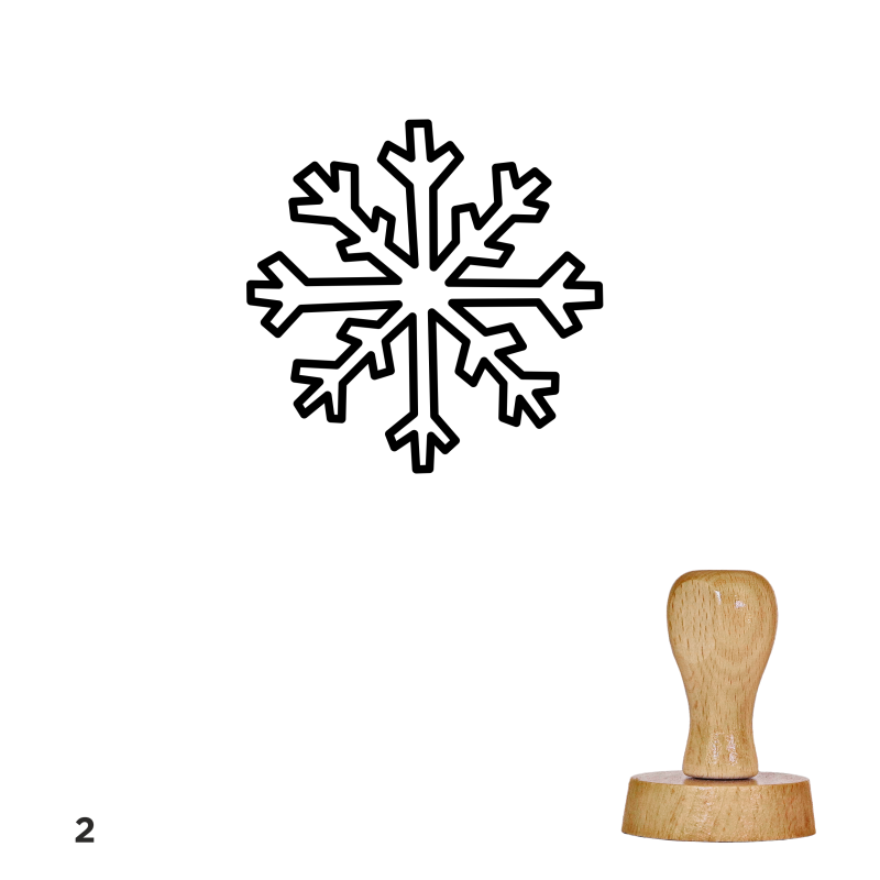 Tampon Noël - Flocons