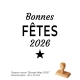 Tampon Savon Bonnes fêtes 2026