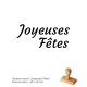 Tampon Savon Joyeuses Fêtes