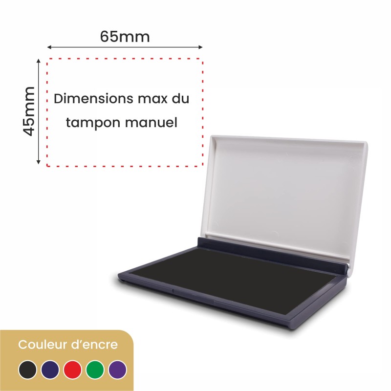 Encreur 65 x 45 mm Shiny