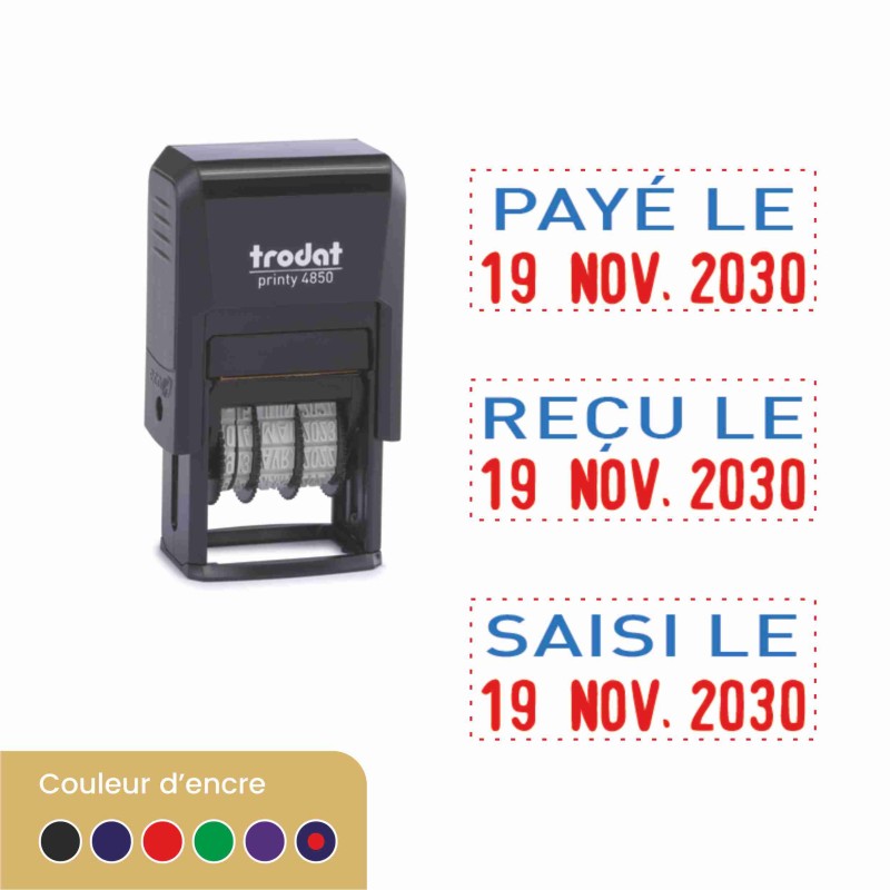 Dateur Printy 3.8 mm TRODAT - Plaque 25 x 5 mm