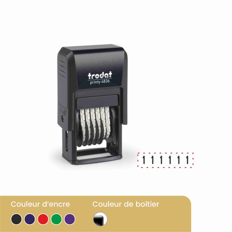 Numéroteur TRODAT 6 bandes - 3.8 mm
