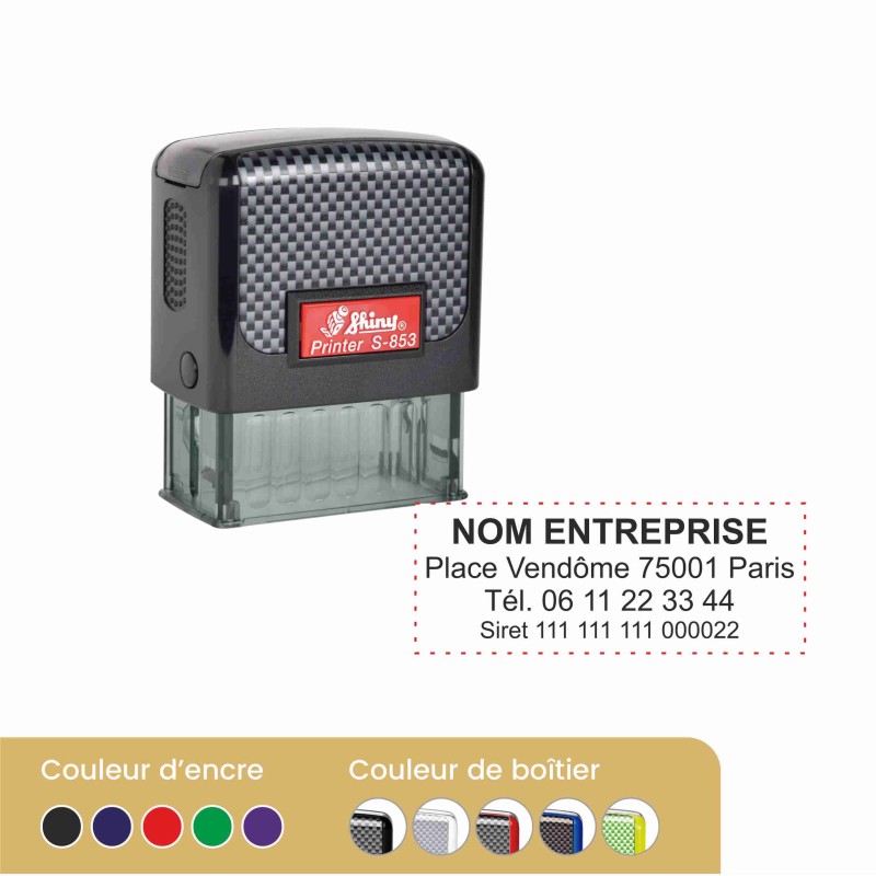 Tampon 4 lignes Shiny S-853