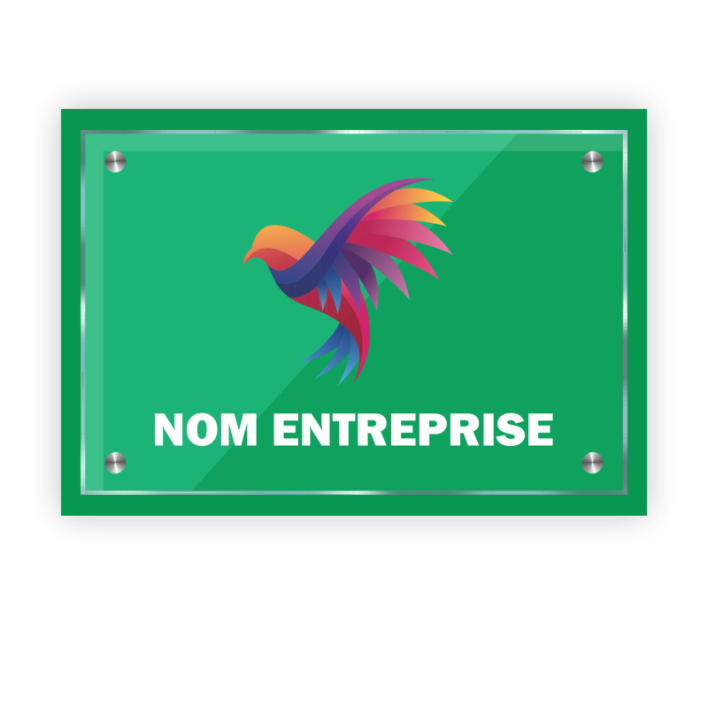 Plaque professionnelle Plexi Impression numérique 