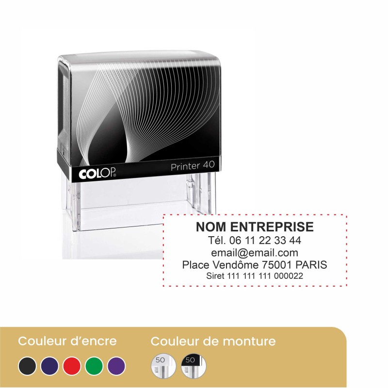 Tampon 5 lignes Colop P40