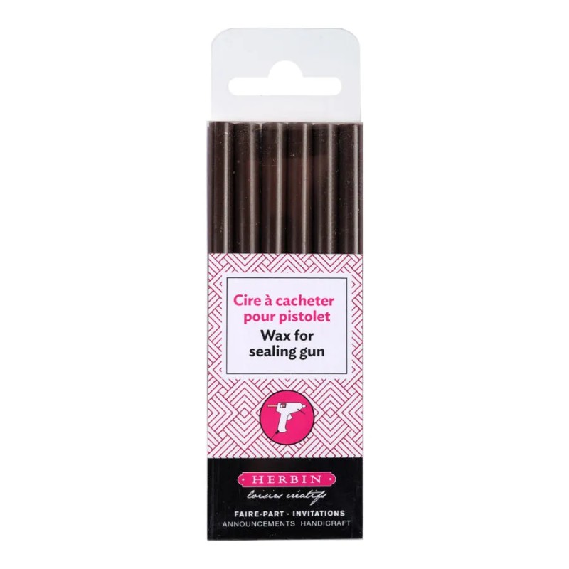 Etuis de 6 batons de cire rouge pour pistolet