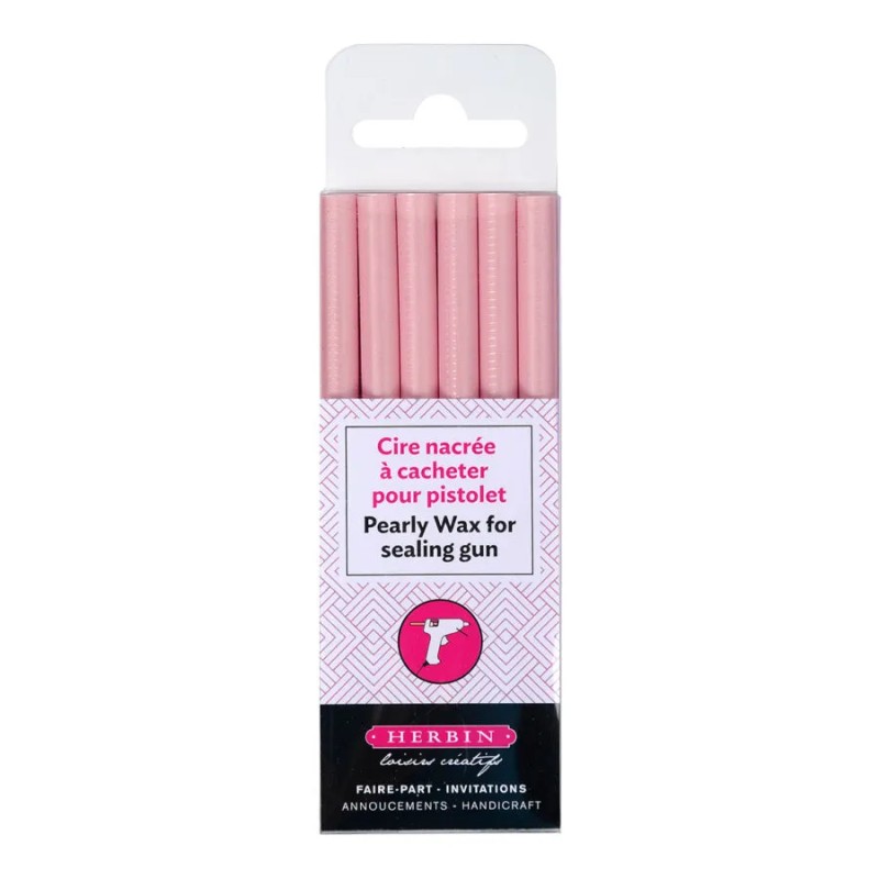Etuis de 6 batons de cire rouge pour pistolet
