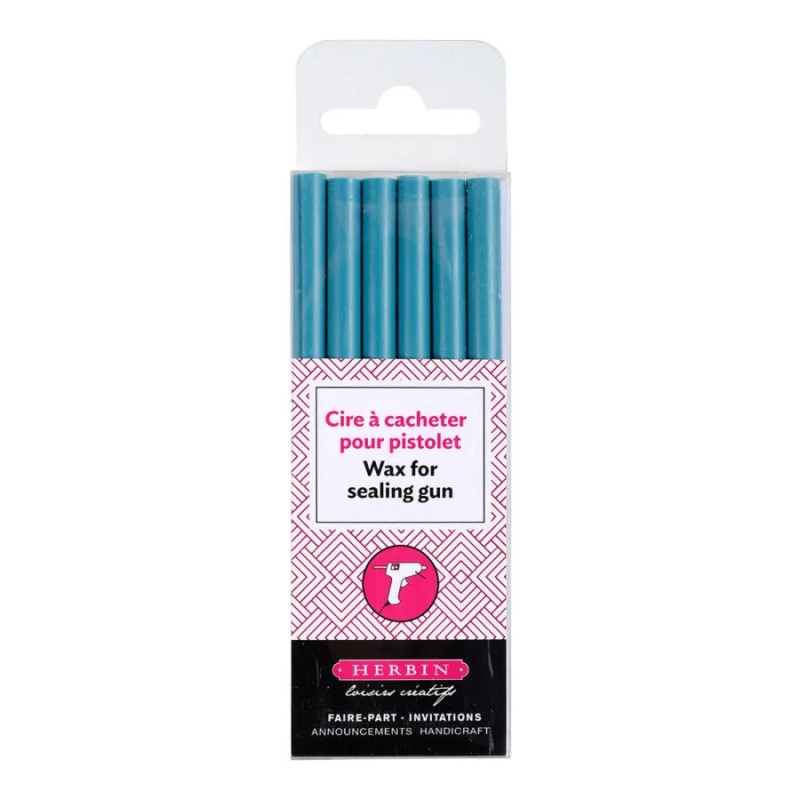Etuis de 6 batons de cire rouge pour pistolet