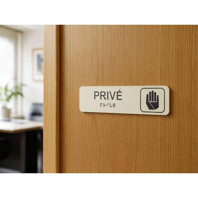 Plaque de porte " Privé"