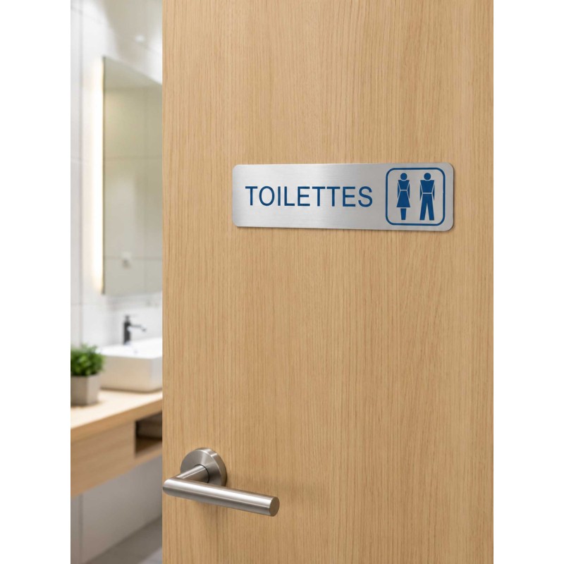 Plaque de porte "Toilettes"