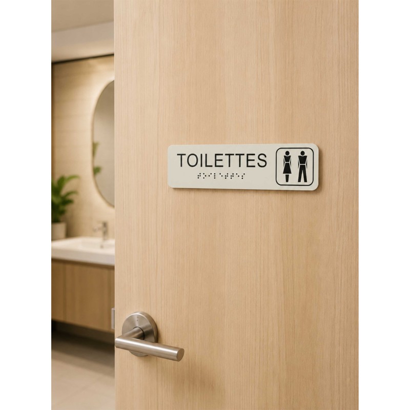 Plaque de porte "Toilettes"
