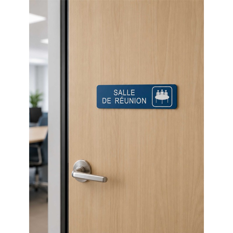 Plaque de porte "Salle de réunion"