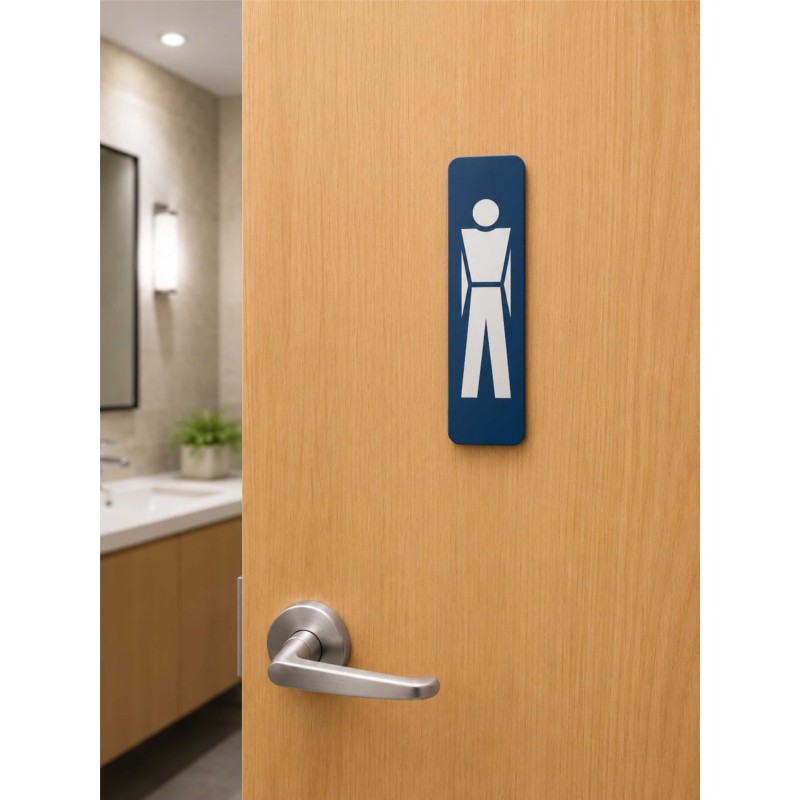 Plaque de porte "Toilettes Hommes"