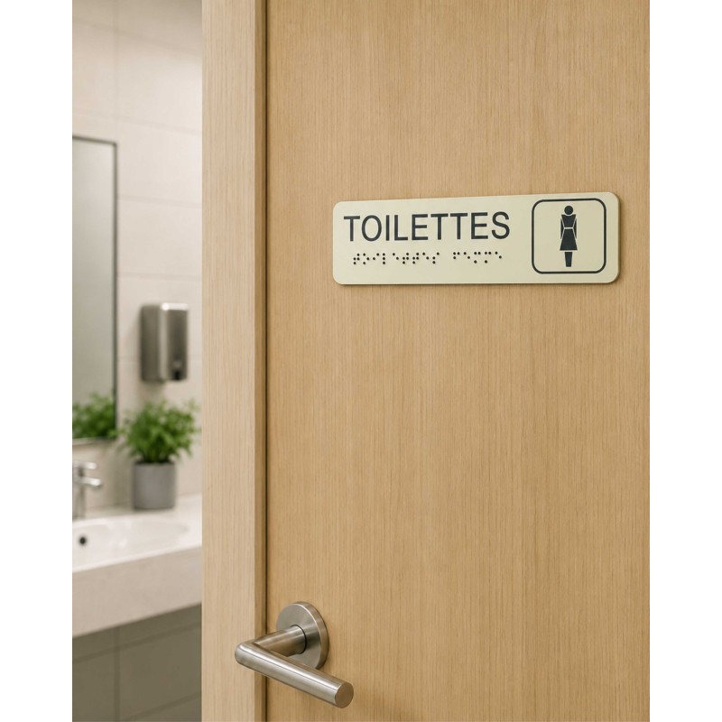Plaque de porte "Toilettes femme"