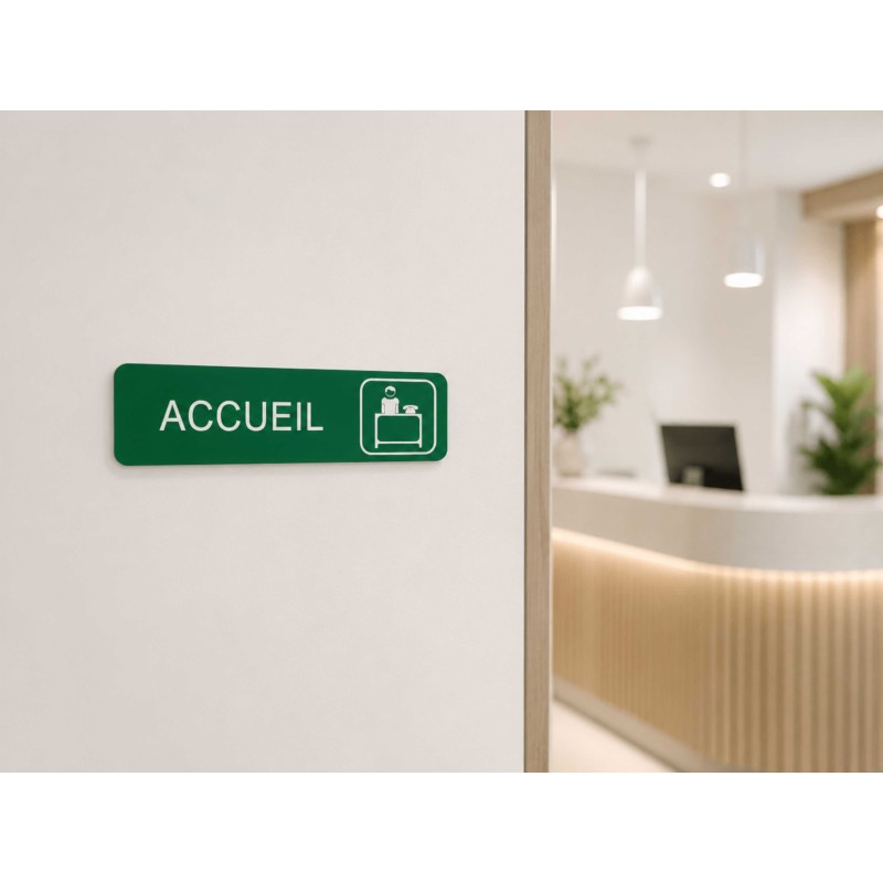 Plaque de porte "Accueil"