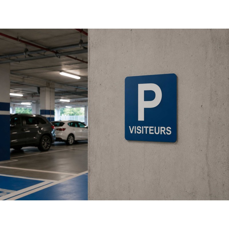 Panneau Parking Visiteur PVC