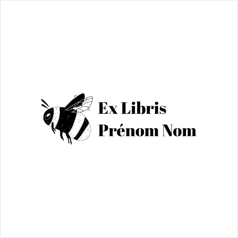 Ex-libris Bourdon | Tampon personnalisé pour livres